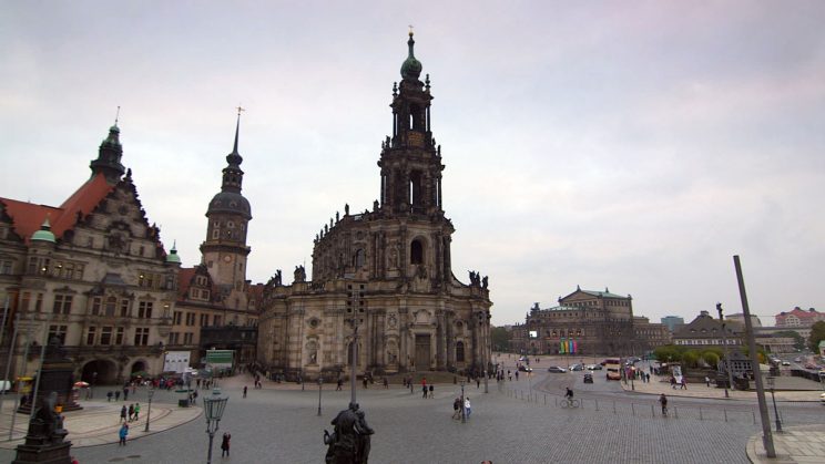 Dresden, Hofkirche und Semperoper